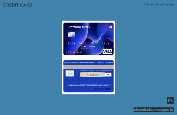 USA Raymond James Financial Bank Visa-Kartenbeispiel